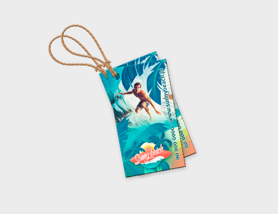 Tag Reciclato 240g Sem Verniz 5x9cm - 4x1 - 1000 unid