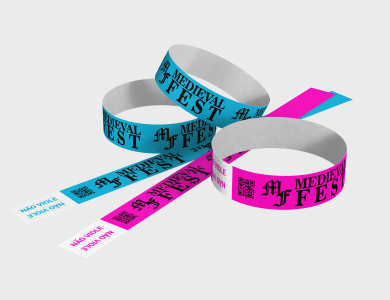 Pulseira de Identificação PVC Soft Impressao Colorida - Impressao Colorida - 30 unid