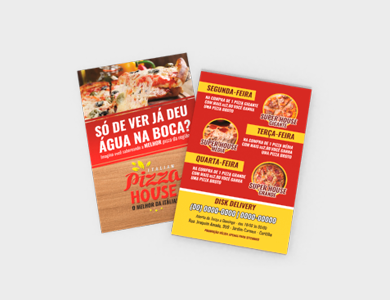 Folder Sulfite 90g Sem Verniz 7x10cm - 4x1 - 1000 unid